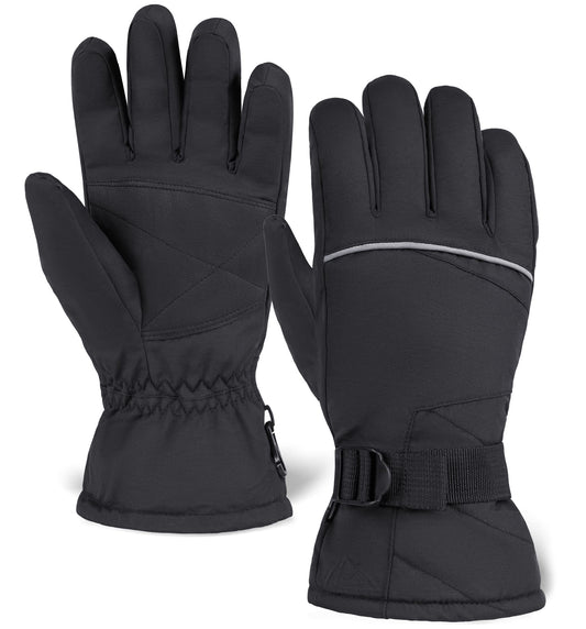 Tough Outdoors Ski Gloves - Thermal Waterproof Snow Gloves - Snowboarding Insulated Gloves for Women & Men - Winter Snow & Skiing Gloves